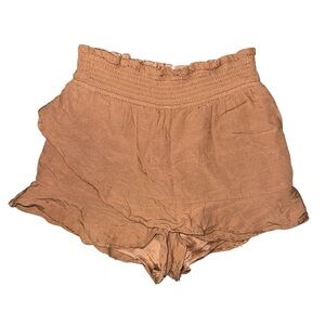 Japna Skort Skirt Elastic Waist Lined Pockets Terra Cotta Size Medium